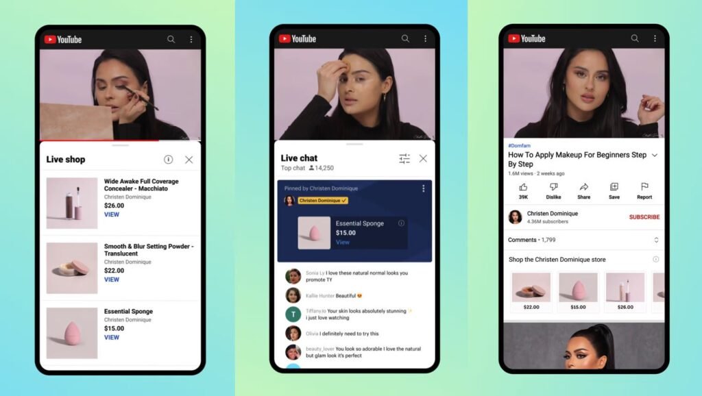YouTube Shopping