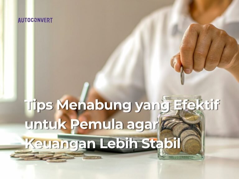 tips menabung