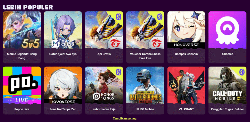 top up voucher game